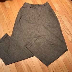 Lined wool brown Ralph Lauren dress pants